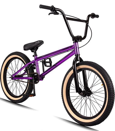 Bicicleta Bmx Série 10 Aro 20 Aço Hi Ten K7 cog 9 Roxo Pro X Bikes