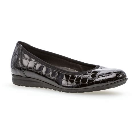 Womens 62087 Splash Black Patent Leather Slip On Wedge Shoes Womens From Marshall Shoes Uk