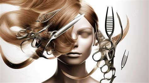 Beauty Salon Hair Background Free Download 3d Hairdresser With