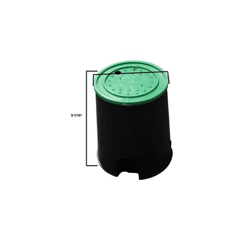 7 In Round Irrigation Ground Valve Box And Lid Combo Jd7000 The Home Depot