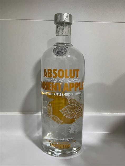 Absolut Orient Apple Food Drinks Alcoholic Beverages On Carousell