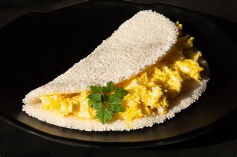 Premium Photo Tapioca With Eggs Typical Northeastern Brazilian