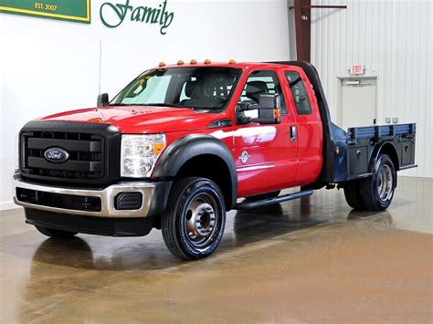 2015 Ford F 450 Sd Xl 4 Door Extended Cabchassis Flat Bed 2wd Drw 67l