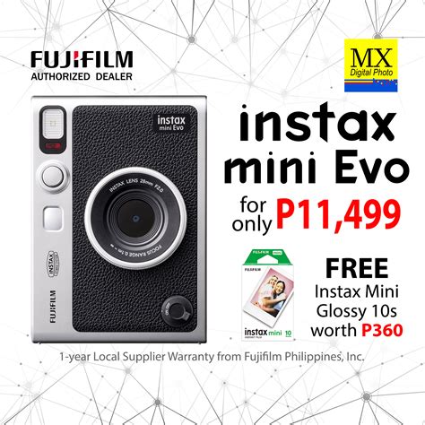 Authentic Fujifilm Instax Mini Evo Instant Camera Smartphone Printer