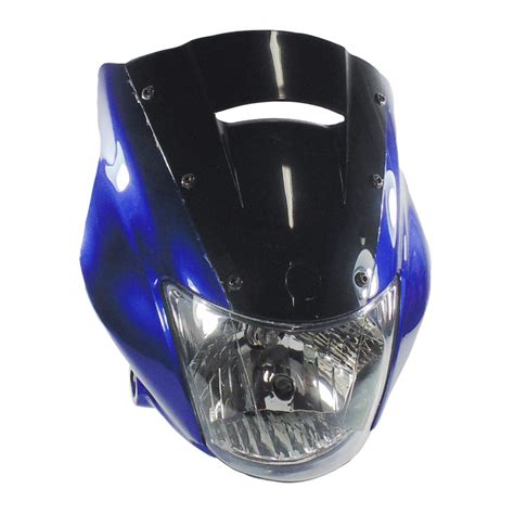 Combo Farola Carenaje C Visor Ybr Ss India Azul Importadora Okla