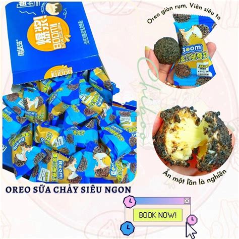 Bánh Oreo nhân sữa 200g vị truyền thống - ĂN VẶT KIM CHI CZ- CHIBOO