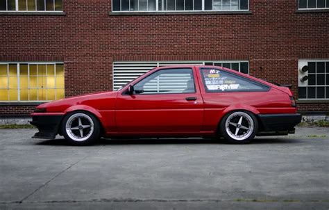 Обои Jdm тойота Front Stance Toyota королла Corolla Ae86 на телефон и рабочий стол