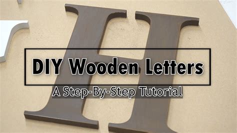 How To Paint Wood Letters Diy Wooden Letters Youtube