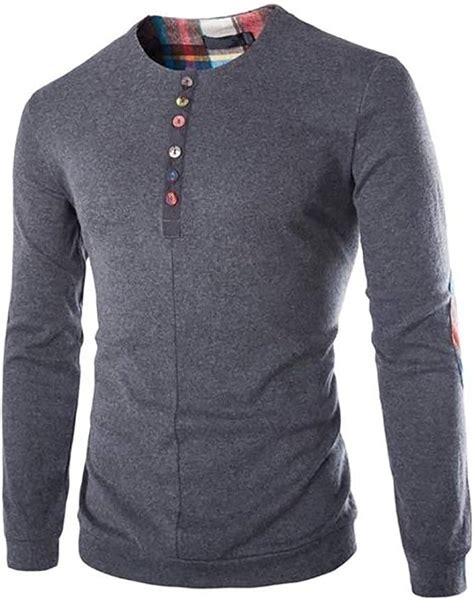 Men S Basic Longsleeve Longsleeve Slim Fit Henley T Comfortable Sizes