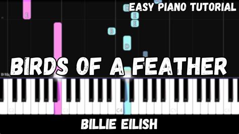 Billie Eilish Birds Of A Feather Easy Piano Tutorial Youtube