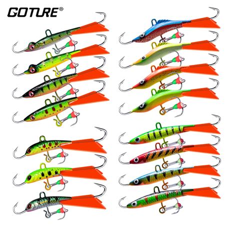 Goture Profissional Gelo Pesca Isca Balanceadores Wobblers Isca Para