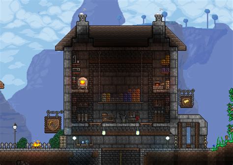 My Early Game Forge And Hellavator Entrance Just For Fun Rterraria