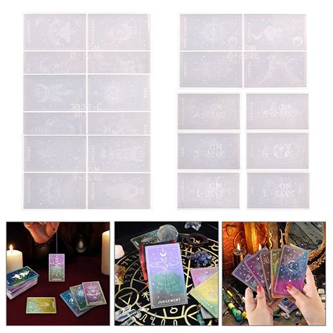 Mm Large Tarot Epoxy Resin Silicone Molds For Diy Divination