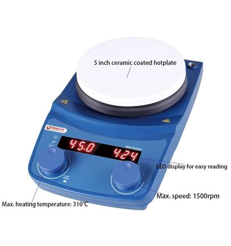 Laboratory Explosion Proof Brushless DC Motor Chemical Resistant Ceramic Coated Hot Plate