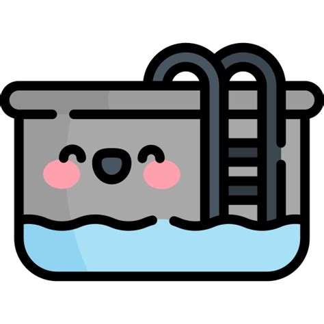 Pool Kawaii Lineal Color Icon