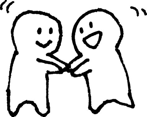 両手で握手のイラスト Shake Hands With Both Hands 【てがきですのβ】かわいい・ゆるい無料イラスト 握手