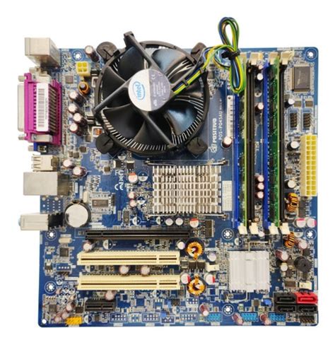 Kit Placa M E Lga Pentium Dual Cpu Mem Gb Cooler Frete Gr Tis