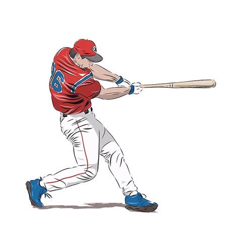 Baseball player, vector illustration :: Behance