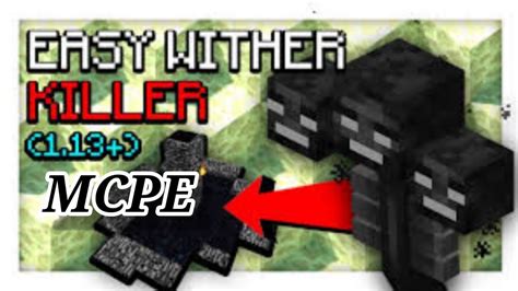 How To Kill Wither Boss Easily In Mcpe Youtube