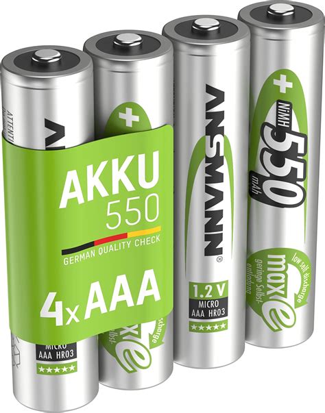 Ansmann Akku Aaa Mah Nimh V Micro Aaa Batterien