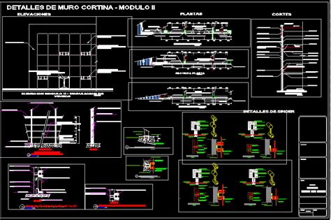 Dettaglio Della Facciata Continua In AutoCAD Libreria CAD