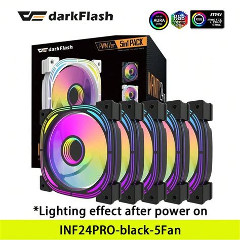 Aigo Darkflash INF24pro Computer Case Fan Ventoinha PC 120mm Rgb Fan