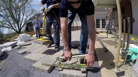 Laying A Paver Patio With The Right Tools Systems Youtube