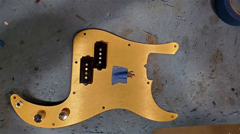 Fender Precision P Bass Loaded Pickguard Vintera Gold Reverb