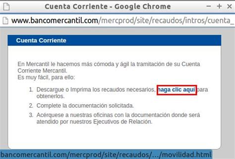 Planilla Para Abrir Cuenta Corriente Mercantil Notilog A