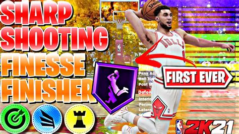 FIRST EVER SHARPSHOOTING FINESSE FINISHER BUILD On NBA 2K21 CURRENT