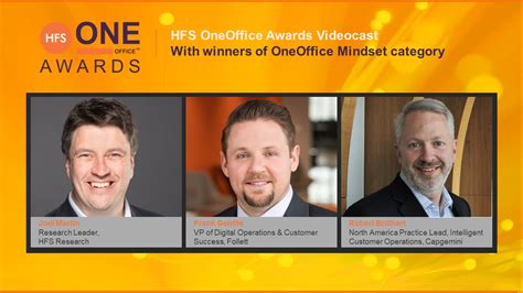 HFS OneOffice Awards Videocast With Winners Of OneOffice Mindset