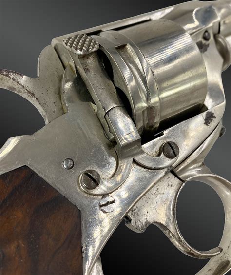 Revolver Perrin Modèle 1865 Simple Et Double Action Finition Nickelée France Xixème Paul