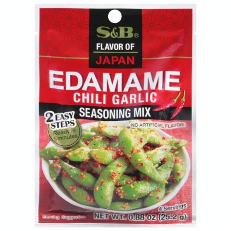 S And B Seasoning Mix Garlic Edamame 0 88 Oz Case Of 10 0 88 Oz Each Fred Meyer