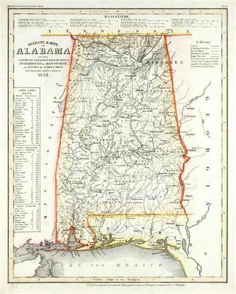 Antique Map Usa Neueste Karte Von Alabama Map