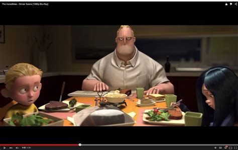 movie dinner scenes - the incredibles