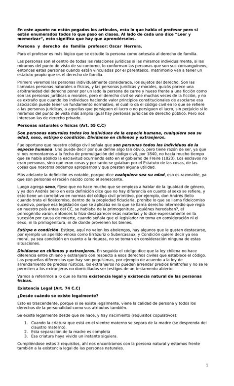 Familia herrera - En este apunte no están pegados los artículos, esta