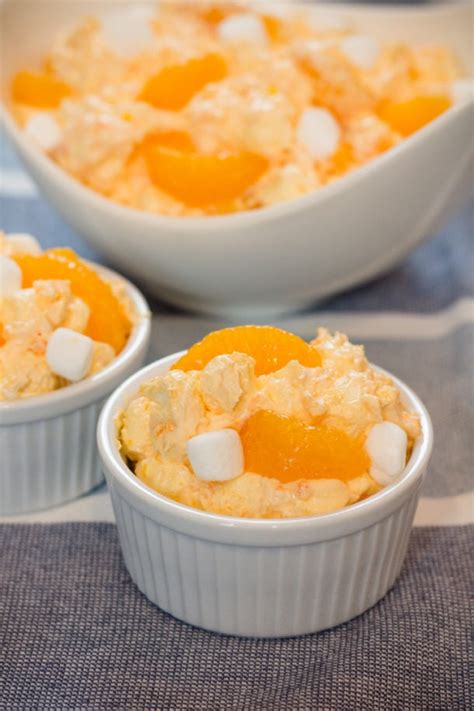 The Best Orange Jello Fluff Salad Recipe Devour Dinner