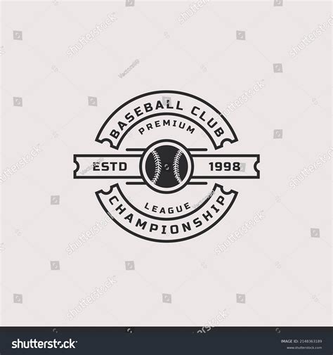 Vintage Retro Badge Baseball Logos Emblems Stock Vector (Royalty Free) 2148363189 | Shutterstock