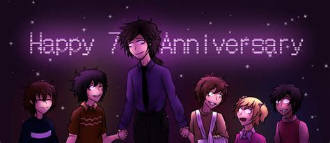 Happy 7th Anniversary Fnaf By Fantomgachafox On Deviantart