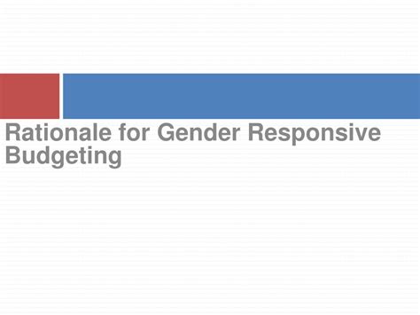 Ppt Gender Responsive Budgeting Powerpoint Presentation Free