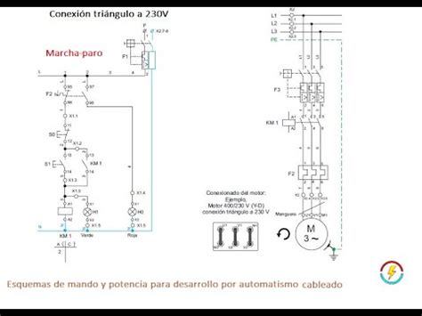 Esquema De Mando Y Potencia Para Desarrollo Por Automatismo Cableado