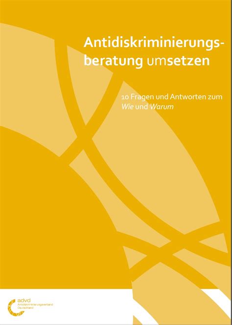 Ad Beratung Um Setzen — Antidiskriminierungsverband Deutschland