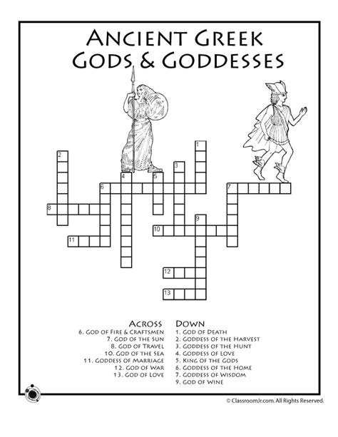 Free Printable Greek Mythology Worksheets