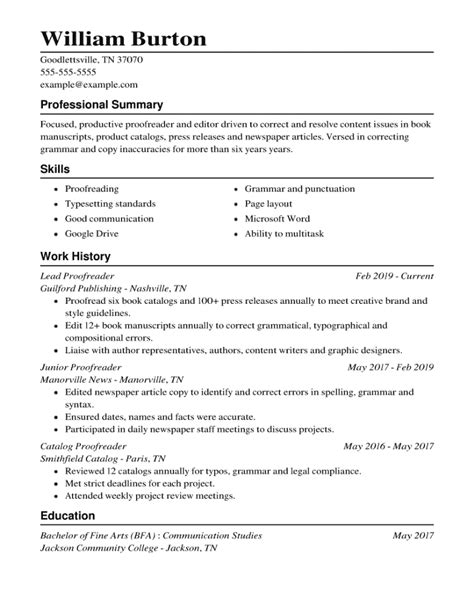 Sample Resume 2024 Template Patti Berenice