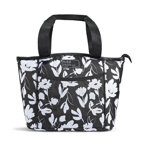 Fit Fresh Repreve Thermal Insulated Lunch Tote Bag For Women Black