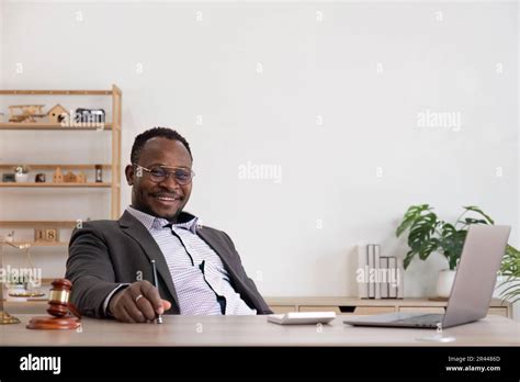 African American Lawyer Or Judge Legal And Justice Stock Photo Alamy