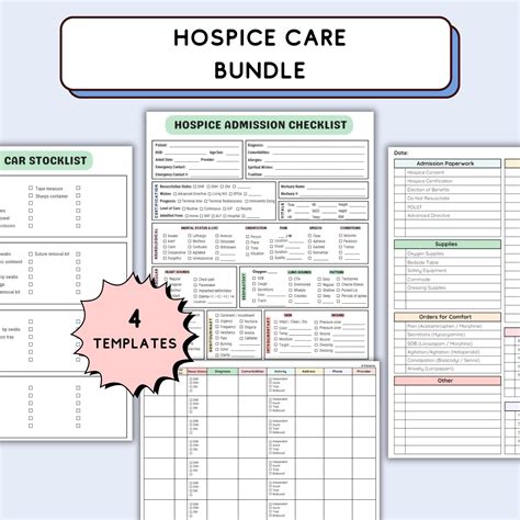 Hospice Care Organizer for Hospice Nurse Patient Sheet for Hospice