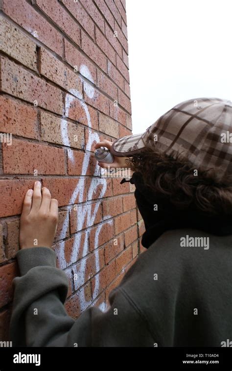 Graffiti, vandalism and criminal damage, Art Stock Photo - Alamy