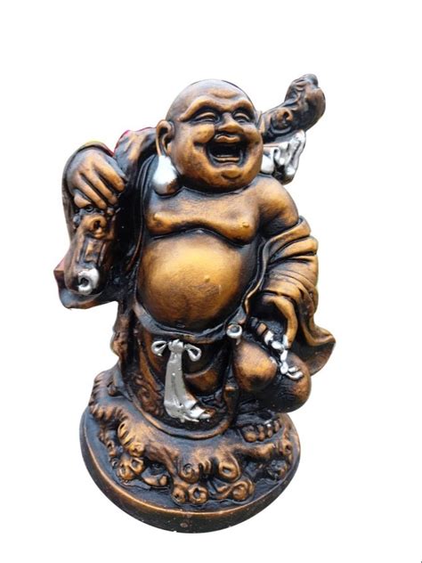 Color Coated Fiber Laughing Buddha Statue For Decoration At Rs 3200