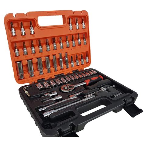 53pcs Tool Set Vehicle Multifunctional Wrenches Chrome Vanadium Steel